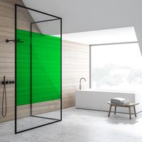 Film adhésif décoratif pour vitrage Couleur herbe verte Coala Windows Decor