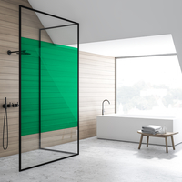 Film adhésif décoratif pour vitrage Couleur vert anglais Coala Windows Decor