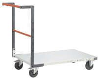 Chariot FIMM flat-pack dossier fixe 1000 x 600 mm plateau mélaminé roues caoutchouc 250 kg