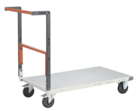 Chariot FIMM flat-pack dossier repliable 1000 x 600 mm plateau mélaminé roues caoutchouc 250 kg