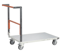 Chariot FIMM flat-pack dossier repliable 1000 x 600 mm plateau mélaminé roues TPE 250 kg