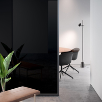 3M Fasara, film anti-regard, Glacé polyester, Opaque Black, 80µm 1270mm x 30.00m, adhésif permanent Boîte de 1 rouleau, OPAQUEBL