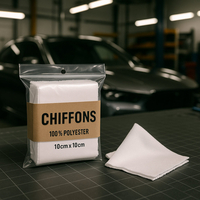 Tissus 100% polyester 10cm x 10cm pour le nettoyage