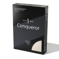 Papier Conqueror Laid High White avec filigrane 100g/m² 210mm x 297mm Paquet de 500 feuilles