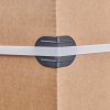 Coins parafeuillard avec picot Noir 40 mm x 40 mm