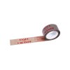 Ruban adhésif PVC havane imprimé Bande de garantie rouge 50mm x 100 m