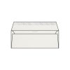 Enveloppe DL 110 x 220 mm sans bande sans fenêtre Conqueror Stonemarque gaufrage pierre, blanc, strip patte droite, 120g/m2 contient du coton