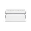 Enveloppe DL 110 x 220 mm sans fenêtre Conqueror Stonemarque, gaufrage pierre blanc diamant, strip, patte droite 120g/m2, contient du coton