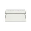 Enveloppe DL 110 x 220 mm sans bande sans fenêtre Conqueror Iridescent, vélin irisé, argent irisé, strip, patte droite 120g/m2, contient du coton