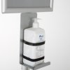 Borne de désinfection distributeur de gel Hydro Alcoolique sur pied avec panneau d'information, A3
