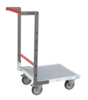 Chariot FIMM flat-pack dossier fixe 550 x 500 mm plateau mélaminé roues TPE 250 kg