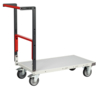 Chariot FIMM flat-pack dossier repliable 850 x 500 mm plateau mélaminé roues TPE 250 kg