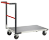 Chariot FIMM flat-pack dossier fixe, 1000 x 600 mm, plateau tôle, roues caoutchouc, 250 kg