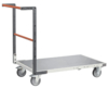 Chariot FIMM flat-pack dossier fixe, 1000 x 600 mm, plateau tôle, roues TPE, 250 kg