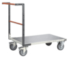 Chariot FIMM flat-pack dossier fixe, 1000 x 600 mm, plateau tôle, roues TPE, 400 kg