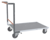 Chariot FIMM flat-pack dossier fixe, 1200 x 800 mm, plateau tôle, roues caoutchouc, 400 kg