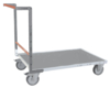 Chariot FIMM flat-pack dossier fixe, 1200 x 800 mm, plateau tôle, roues TPE, 400 kg