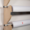 Yellotools, CosyRack Tube Option stockage bobine, brun 1225mm, Boîte de 2 pièces COSYRACKER/WALL/L