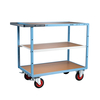 Servante mécano-soudée 3 plateaux médium, 1000 x 600 mm, roues CC, 400 kg