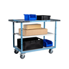 Servante mécano-soudée double poignées 3plat mélaminé 1000x600mm roues TPE 250kg