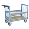 Chariot conteneur grillagé sans toit FIMM, 1000 x 600 mm, 500 kg
