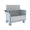 Chariot conteneur PP alvéolaire avec toit FIMM, 1200 x 800 mm, 500 kg