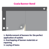 Double face Transparent bâche Coala BannerBond Permanent 400µm 25 mm x 25 m