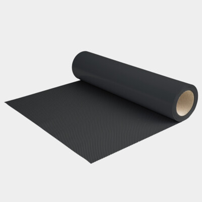 Flex de découpe en polyuréthane pour transfert à chaud 680 noir  CHEMICA Carbon