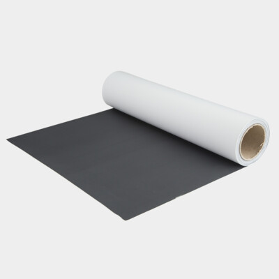 Flex de découpe breveté en base polyuréthane pour transfert à chaud 4401 noir/blanc CHEMICA Duoflex