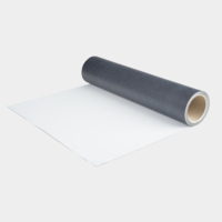 Flex de découpe breveté en base polyuréthane pour transfert à chaud 4403 blanc/noir CHEMICA Duoflex