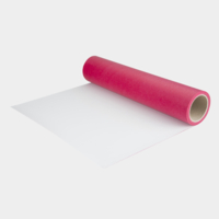 Flex de découpe breveté en base polyuréthane pour transfert à chaud 4406 blanc/rouge CHEMICA Duoflex