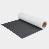 Flex de découpe breveté en base polyuréthane pour transfert à chaud 4401 noir/blanc CHEMICA Duoflex