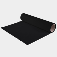 Flock viscose de découpe pour transfert à chaud avec effet velours 501 noir CHEMICA Upperflok