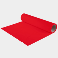 Flock viscose de découpe pour transfert à chaud avec effet velours 504 rouge CHEMICA Upperflok